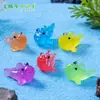 Micro-Paisagem Criativa Boneca Peixe Luminosa Decoração de Praia Oceânica DIY Acessórios de Decoração Mini Enfeites