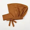 Artículo popular de comercio exterior: Bufanda para el cuello elástica versátil de seda de leche, sombrero, moda malaya, color liso, básico, pañuelo para la cabeza étnico, sombrero