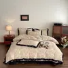Juego de Ropa de Cama de Cuatro Piezas de Gasa de Doble Capa, Estilo Princesa Coreana, Lavable a Máquina, Nuevo Modelo 2026, Juego de Cuatro Piezas con Encaje para Dormitorios Universitarios