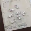 Cadena de Amor de Venta Caliente Transfronteriza Moño Rhinestones para Uñas Plateados Morados Rhinestones Rosa Girly Accesorios de Arte de Uñas con Rhinestones Venta al por Mayor