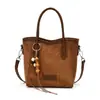 Bolsa tote transfronteiriça, de alta qualidade, fashion e de grande capacidade para mulheres, nova coleção de outono 2026, bolsa de ombro retrô e minimalista, bolsa transversal moderna