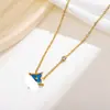 Collar de Trébol de Cuatro Hojas de Nácar para Mujer, Diseño Versátil, Trébol Exquisito y de Alta Gama, Collar de Estilo de Lujo Accesible