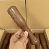 Pilão de Madeira para Asa de Frango e Alho, Pilão de Madeira Sólida, Amassador de Alho Doméstico, Prensa de Alho de Madeira, Bastão de Moagem