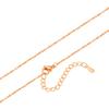 Collar de oro rosa rojo transfronterizo con cadena corta de lingotes para clavícula, nueva cadena de joyería coreana para mujer, venta al por mayor