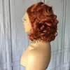 Amazon comercio exterior transfronterizo popular peluca europea y americana para mujer estilo frontal de encaje cabello corto rizado peluca cabello rizado de onda grande
