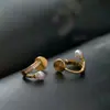 Estilo Diário Brincos de Pérola Coreanos Brincos de Metal Elegantes Versáteis Simples Pequenos Luxo Leve Mosquiteiro Prendedores de Orelha