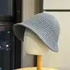 Novo Chapéu de Pescador de Tricô 2026, Estilo Outono e Inverno, Cor Sólida, Versátil, Chapéu Bucket Emagrecedor, Boné Liso de Alta Qualidade
