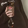 Cadena de muñeca llorona con estampado de leopardo adecuada para funda de teléfono Apple 18pm iphone17 Otoño/Invierno16 Silicona15 Retro14 Dibujos Animados