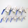 Válvula de Bola de Dos Piezas Electroplateada en Latón 4/6 Puntos 1/1.2/1.5/ 2 pulgadas Válvula Recta Accesorios de Interruptor para Tubería de Agua