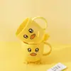 Vaso para Cepillo de Dientes Infantil para Uso en Casa, Vaso Simple para Enjuague Bucal, Lindo Bebé Anti-Caídas Creativo Dibujo Animado Patito Amarillo Plástico Vaso para Cepillo de Dientes
