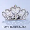 Tocado de corona para niños, corona de princesa con diamantes de imitación, peine para el cabello, regalo de cumpleaños para niña pequeña, accesorios para el cabello de bebé, peine, joyería