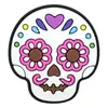 Acessórios de Desenho Animado para o Dia dos Mortos Mexicano Patch Macio de PVC Acessórios de Cabelo Broche Capa de Celular Caveira Acessórios para Joias DIY