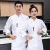 Uniforme de Chef de Hotel Manga Longa Masculino Estilo Chinês Restaurante Catering Cozinha Panificação Roupas de Trabalho Respiráveis Manga Curta