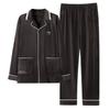 Pijama Masculino Inverno Fleece Coral Espessado com Forro de Fleece Outono e Inverno Ilha Fleece Tamanho Grande Fleece Fino Flanela Roupas de Casa