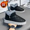 Botas de Nieve Impermeables Zapatos de Algodón para Hombre Invierno Cálido Forradas de Felpa Engrosadas Zapatos Panera Botas de Media Caña Antideslizantes Botas de Algodón Peludas