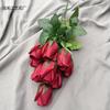 9 rosas flores artificiais 9 botões de amantes arranjo de flores de casamento segurando flores decoração de casa flores de mesa flores falsas atacado