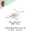 Accesorios de Joyería Transfronterizos Versión Coreana Doble Colgante Ojo del Diablo Goteo de Aceite Aleación Collar Pulsera Pequeño Colgante Colgante Ojo del Diablo