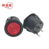Interruptor de Barco Kcd1-105 Interruptor Basculante Redondo Rojo/Negro/Con Luz 10A/125V 6A/250V