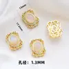 Seiko Bañado en Oro Aguamarina Natural Cabujón Caja Mágica Cuarzo Rosa Cristal Blanco Ruyi Colgante Accesorios para Joyería DIY