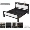 Cama com Estrutura de Ferro Extra Grossa Cama de Aço Carbono Montagem de Quarto de Aluguel Cama de Ferro Forjado Cama de Ferro Espessa para Dormitório Quarto Cama Simples Liquidação