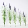 Flores Artificiais de Lavanda Transfronteiriças, Grama de Cebola, Plantas Artificiais Estilo Pastoral Nórdico, Decoração de Paisagem, Folhagem Artificial