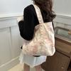 Bolso de lona para mujer, venta al por mayor, nuevo, informal, de moda, de gran capacidad, estilo coreano, con flores