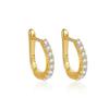 Beleza Latina Transfronteiriça Prata de Lei S925 Ins Brincos Zircônio Colorido Brincos de Diamante Fivelas de Orelha Amazon Brincos de Prata