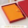 Caderno A5 com Fivela Espessado Nota Couro Macio Simples Livro de Registros de Escritório Diário Pode Ser Personalizado com Impressão de Logo