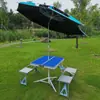 Conjunto de Guarda-Sol de Mesa com Publicidade para Proteção Solar Promoção de Pátio Combinação Portátil de Viagem Dobrável Camping Siaman