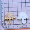 Pinza para el pelo con diamantes de imitación galvanizados, lazo de perlas, corazón, mariposa, dijes para zapatos, funda de teléfono, accesorios para ropa, piezas de plástico