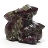 Lingote de Piedra de Cristal Natural Transfronterizo Conejo Piedra Semipreciosa Pieza de Talla de Cristal Artesanías de Gemas de Conejo Adorno Creativo
