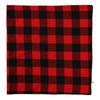 Nuevas Decoraciones Navideñas de Haobei Funda de Almohada de Tela a Cuadros Rojos y Negros Funda de Almohada a Cuadros de Exportación Funda de Cojín Cuadrado