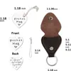 Calça Popular Transfronteiriça com Bolso Canguru Token Abraço Coração Moeda Decisão Moeda com Gravação a Laser Chaveiro de Couro Inspirador Dupla Face