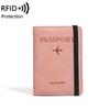2026 Novo Porta Passaporte Antifurto Rfid Antimagnético Multifuncional Porta Documentos Porta Cartões Simples Porta Bilhete Aéreo Transfronteiriço