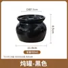 Olla de cerámica para estofado, resistente al agua, con tapa, ideal para el hogar, hoteles, catering y huevos al vapor.
