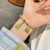 2025 Pulsera Tejida a Mano de Dibujos Animados Zongzi Festival del Bote del Dragón Pulsera Ajustable Cuerda de Cinco Colores Regalo para Niños Tendencia Nacional