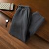 Pantalones casuales de cachemira al por mayor para hombre 100% cachemira pura otoño e invierno Nuevos Cuatro puntos tejidos gruesos cálidos pantalones de rábano