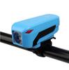7599 equipo de conducción transfronterizo luz de bicicleta de carretera bicicleta de montaña carga USB luz de bicicleta brillante bocina integrada