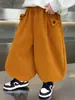 2519 Pantalones de Invierno para Niños 2026 Nuevo Estilo Pantalones de Terciopelo Tipo Linterna de Una Pieza Ropa de Invierno para Bebé Niño Pantalones Engrosados con Terciopelo Adicional