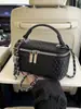 2026 Nuevo Bolso Cosmético Tejido Transfronterizo Textura Cuadrado Pequeño Bolso Caja Bolso de Mano con Cadena de Hombro Único Cruzado Estilo Chanel