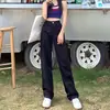 Jeans de Pierna Ancha con Forma de Pera de Talla Grande para Primavera, Otoño e Invierno Pantalones Rectos Blancos de Cintura Alta Elegantes para Mujer