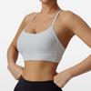 Ropa Interior Deportiva Transfronteriza para Mujer, Reafirmante a Prueba de Impactos, Alta Resistencia, para Correr, Fitness, Espalda Bonita, Tirantes Finos, Sujetador de Yoga