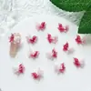 Accesorios para Uñas Mariposa de Doble Capa de Puro Deseo Francés Dos Tonos Luminosos Accesorios Pequeños para Uñas Tachuelas Simples Accesorios Aretes de Tachuela Brillantes para Uñas