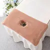 Toalla gruesa especializada para cama de masaje de salón de belleza con agujero, funda de almohada y almohadilla facial