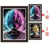 Pintura tridimensional 3D Dragon Ball efeito de olho nu um par moldura de madeira maciça mutável montada atacado geração local decoração pintura pendurada