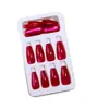 24 Peças de Unhas Postiças Longas Estilo Olho de Gato Rosa-Choque, Estilo Ins Transfronteiriço, Adequadas para Garotas Modernas, Uso Diário Europeu e Americano
