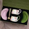 Presentes de Inauguração de Loja para Clientes, Copos de Água de Cerâmica, Presentes para Reunião Anual da Empresa, Caixas de Presente com Xícaras de Café e Pires de Aparência Sofisticada
