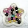 Cuentas Sueltas de Resina de Dos Colores Doradas con Degradado Iridiscente de 16 mm, Cuentas Imitación Ojo de Gato, Adorno para Pulsera DIY, Cadena de Teléfono