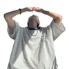 Camiseta de manga corta linda de verano con cara sonriente para hombre, pareja, holgada, de media manga, talla grande, cuello redondo, camiseta básica para el hombro, tendencia