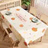 Mantel de PVC Impermeable y a Prueba de Aceite Estilo Dopamina Crema Tapete de Mesa Rectangular Lujo Ligero Mantel de Mesa de Gama Alta Tapete de Mesa